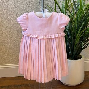 Janie and Jack pink pleated dress